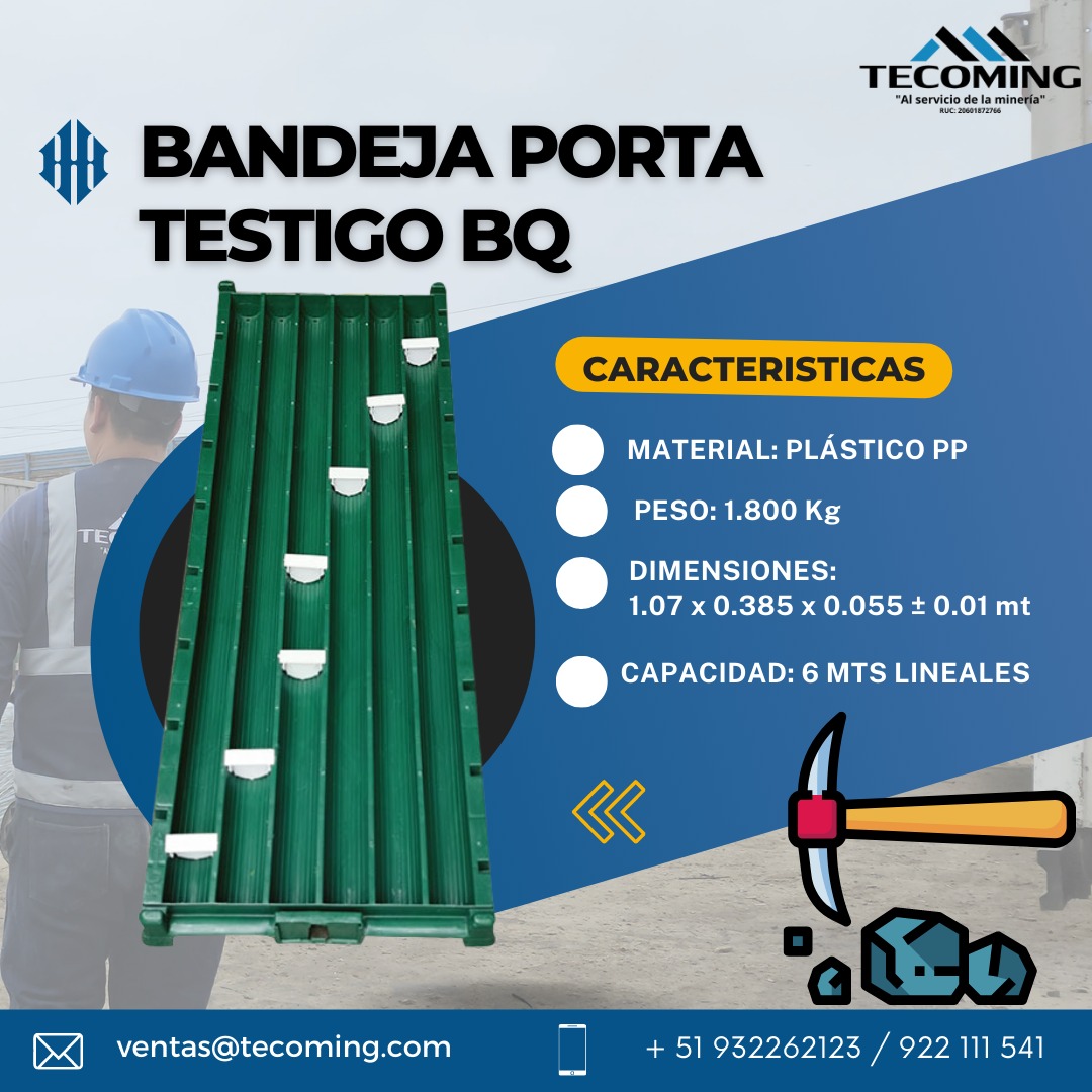 BANDEJAS MODELO BQ-NQ-HQ-PQ TECOMING AREQUIPA